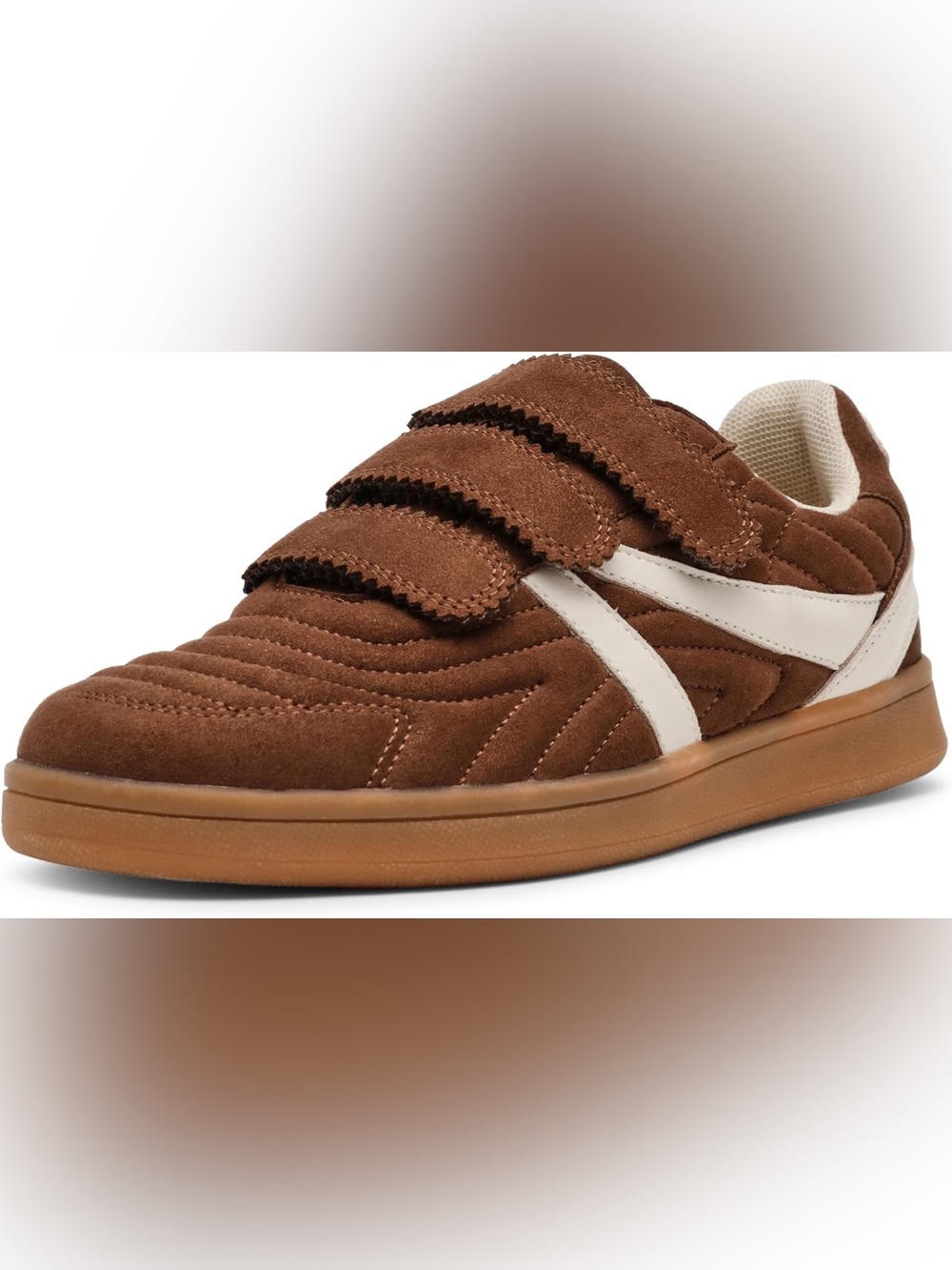 Steve Madden Brown Suede Velcro Sneakers